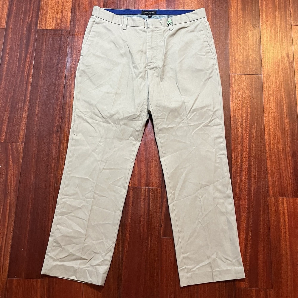 Banana Republic Pants Mens 34x30 (35x28) Tan Non Iron Tailored Slim Fit Preppy
